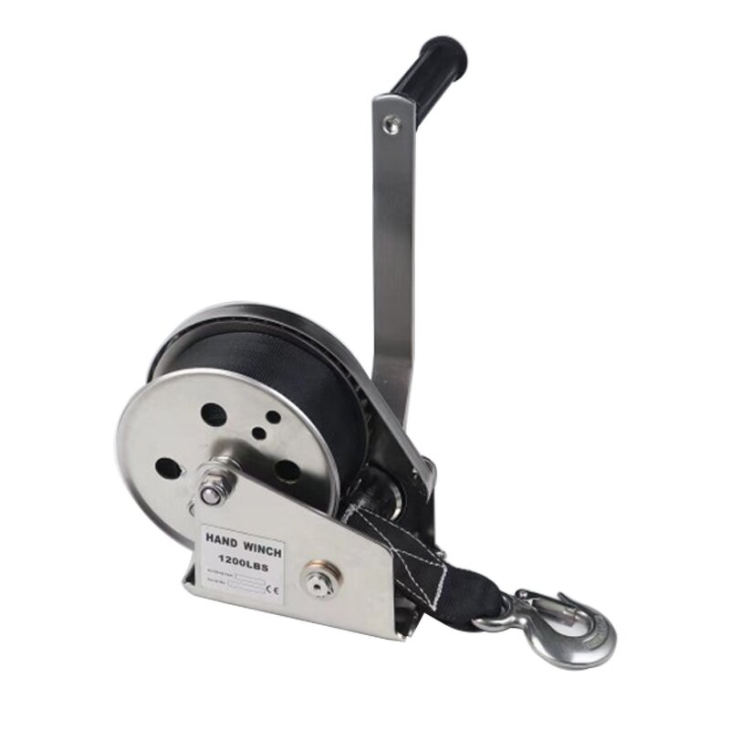 Small Manual Winch Supplier - 1200lbs Self-Locking Stainless Steel With Brake