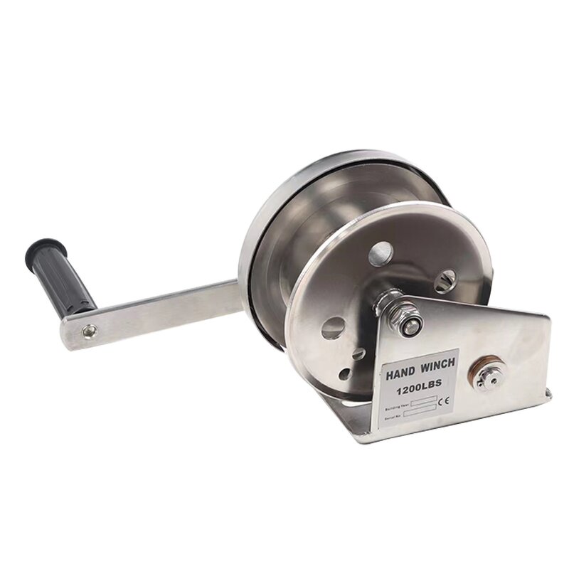 Small Manual Winch Supplier - 1200lbs Self-Locking Stainless Steel With Brake
