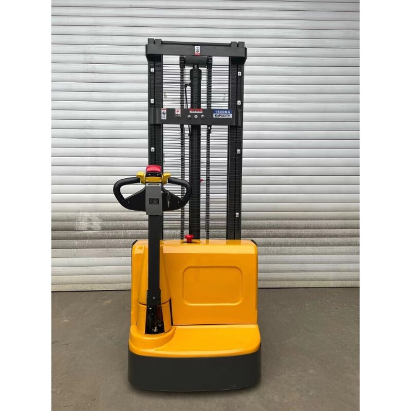 Electric Forklift Supplier - Hot Sale 1-1.5ton Walkie Pallet Stacker 3-3.5m Triplex