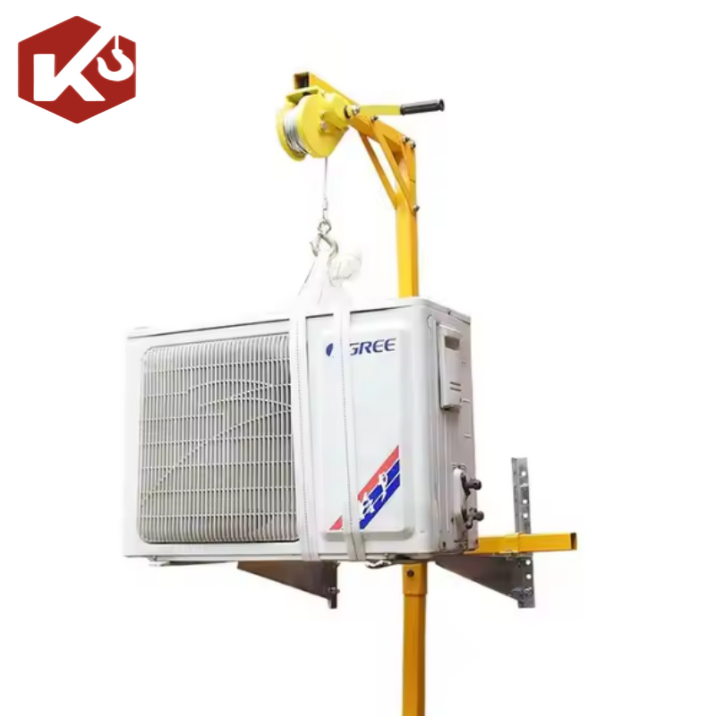 Crane Hand Winch Factory - Air Conditioner Installation Crane Operated Small Crane