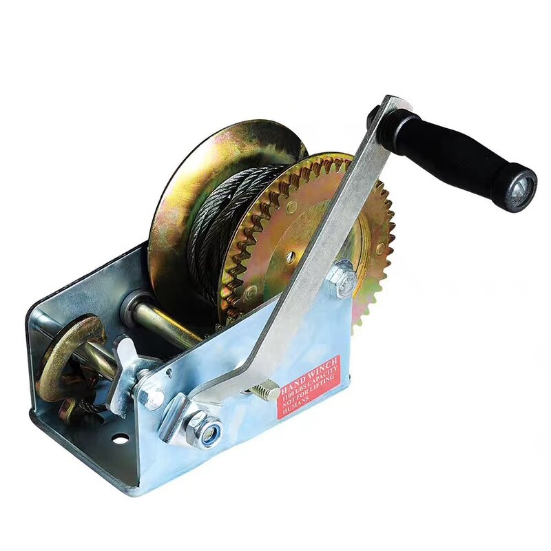 Manual Hand Winch Factory - China Made Non Self-locking Rugged Construction 800-2600lbs