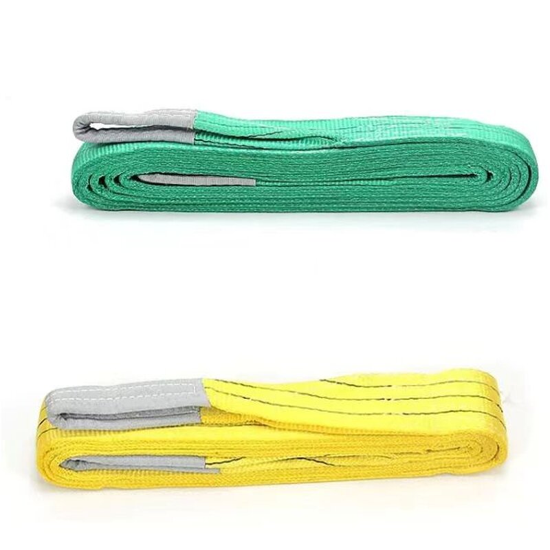 Lift Webbing Sling Manufacturer - 1-10 Ton Polyester Crane Flat Belt Sling