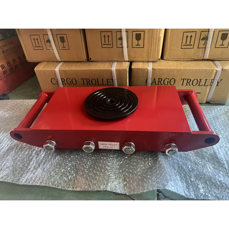 Platform Cargo Trolley Factory - 6 Ton Steel Four-Wheel with Storage Shopping