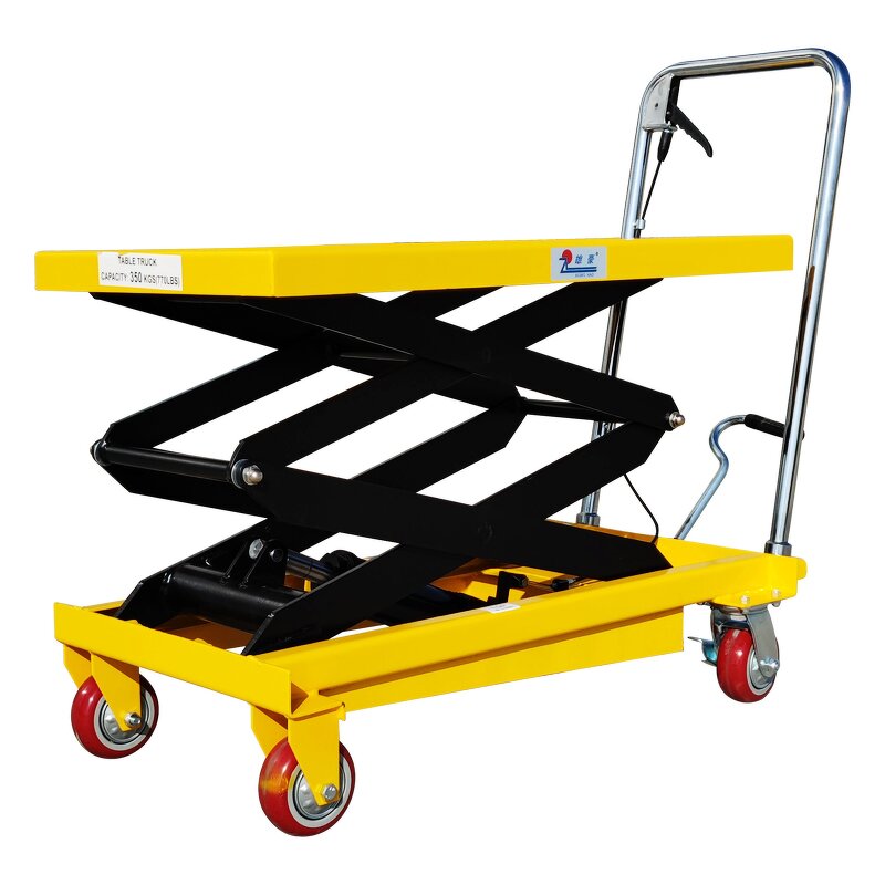Hydraulic Lift Table Supplier - KAWADA With Roller Table Platform Manual Scissor