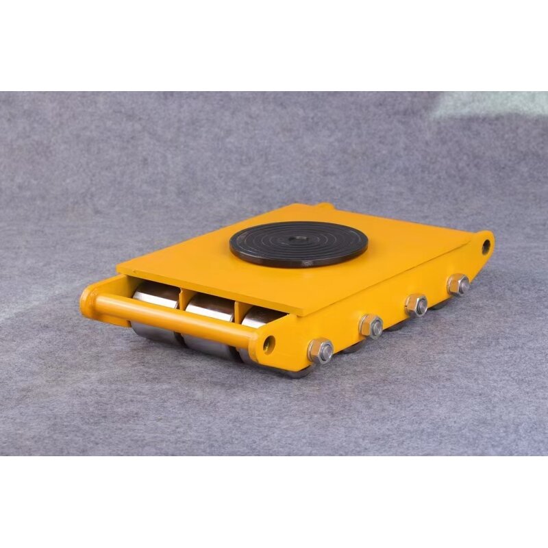 Cargo Trolley Manufacturer - 6 Ton Pu/Steel Wheel Machine Moving Skate Loading