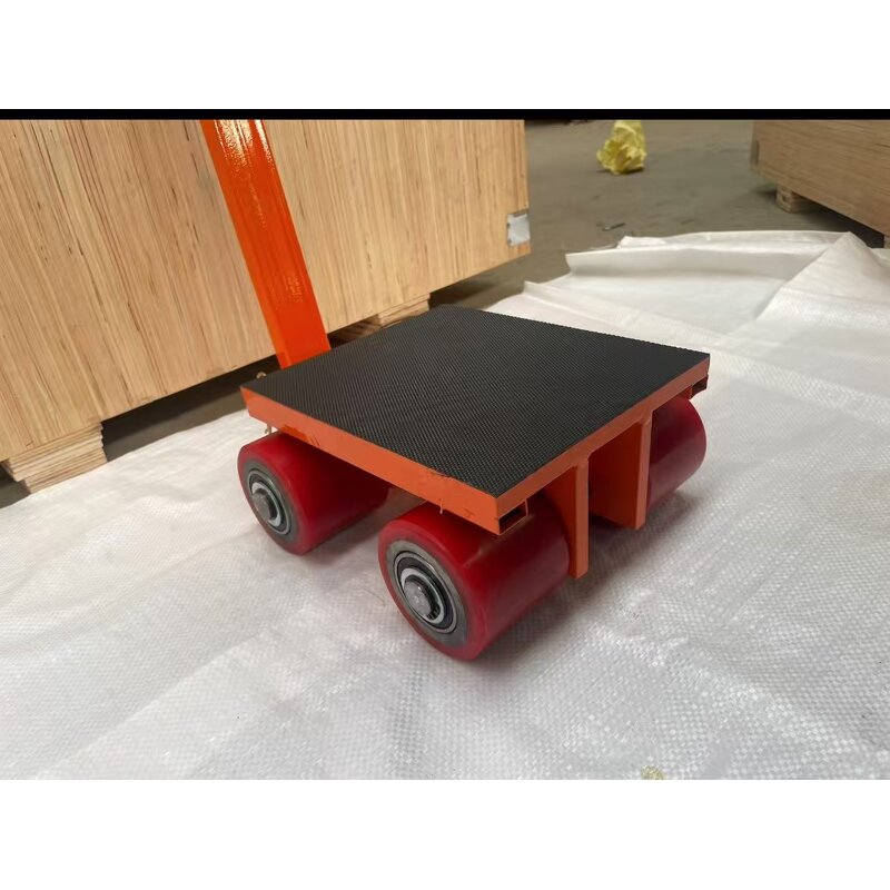 Platform Cargo Trolley Factory - 6 Ton Steel Four-Wheel with Storage Shopping