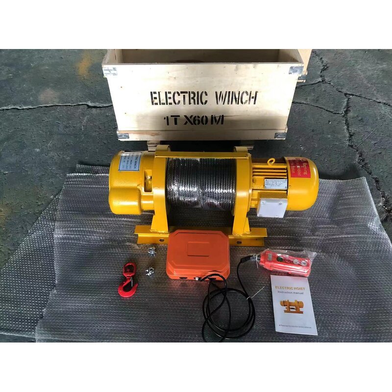 Electric Wire Rope Winch Factory - Kdj Type 2-10 Tons With Gearbox for Flexibility