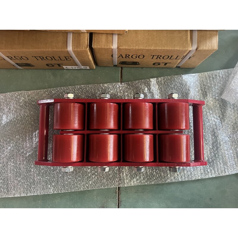 Platform Cargo Trolley Factory - 6 Ton Steel Four-Wheel with Storage Shopping