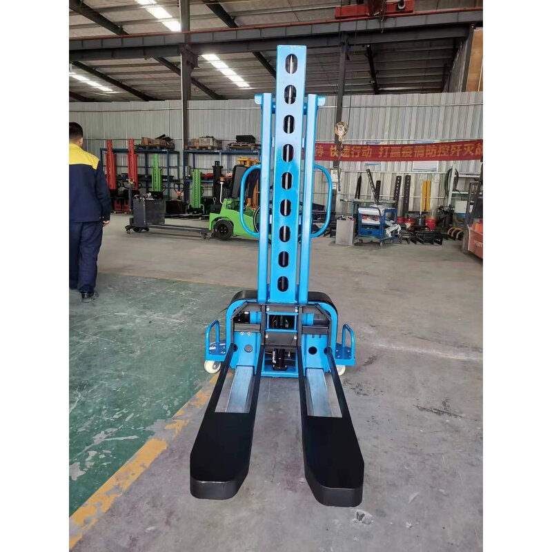 Semi Electric Stacker Factory - Hot Sale 500-1000kg Lithium Battery Self Loading