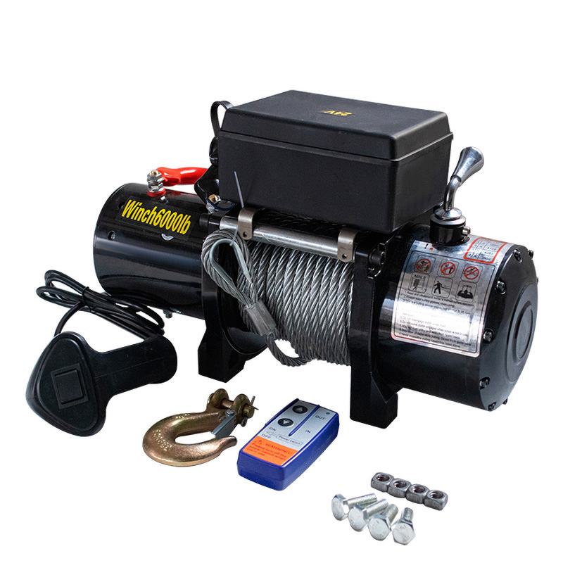 Electric Winch Manufacturer - 12v 12000lbs Oem 4x4 Wholesale 9500lbs Synthetic Rope