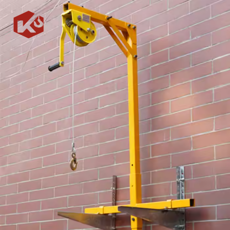 Crane Hand Winch Factory - Air Conditioner Installation Crane Operated Small Crane