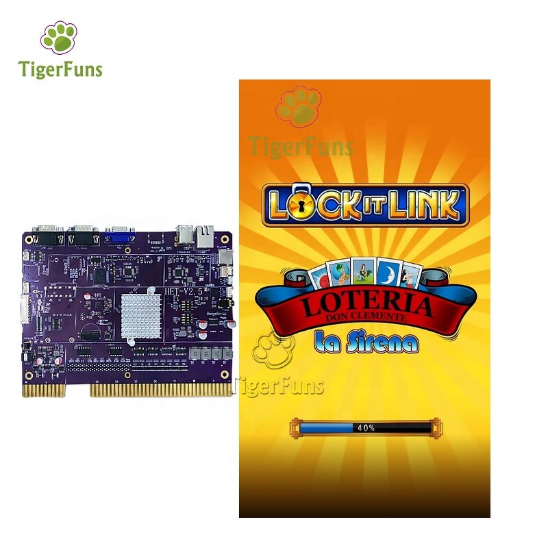 Arcade Game Cabinet Factory - Lock It Link Loteria 4in1