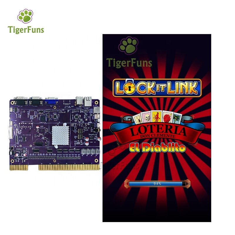 Arcade Game Cabinet Factory - Lock It Link Loteria 4in1