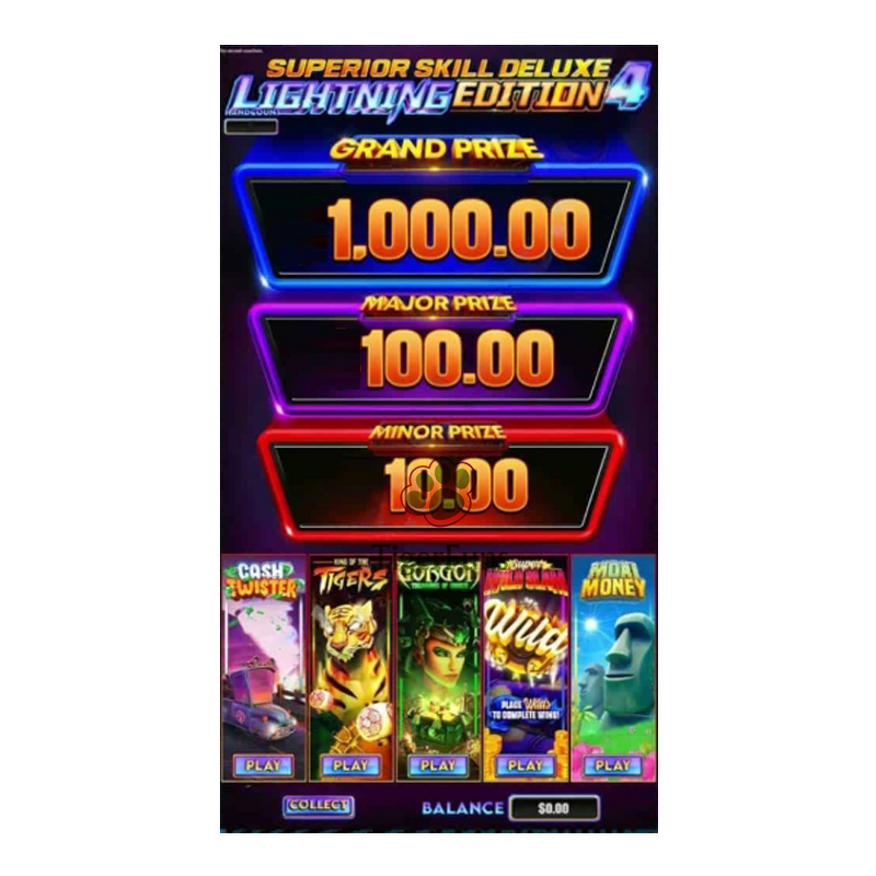 Skill Game Board Manufacturer - New LIGHTING EDITION 4 Link