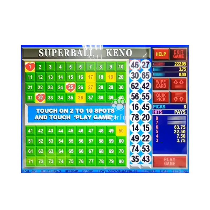 Game Board Supplier - 4 Heart Texas Luxury KENO 6in1