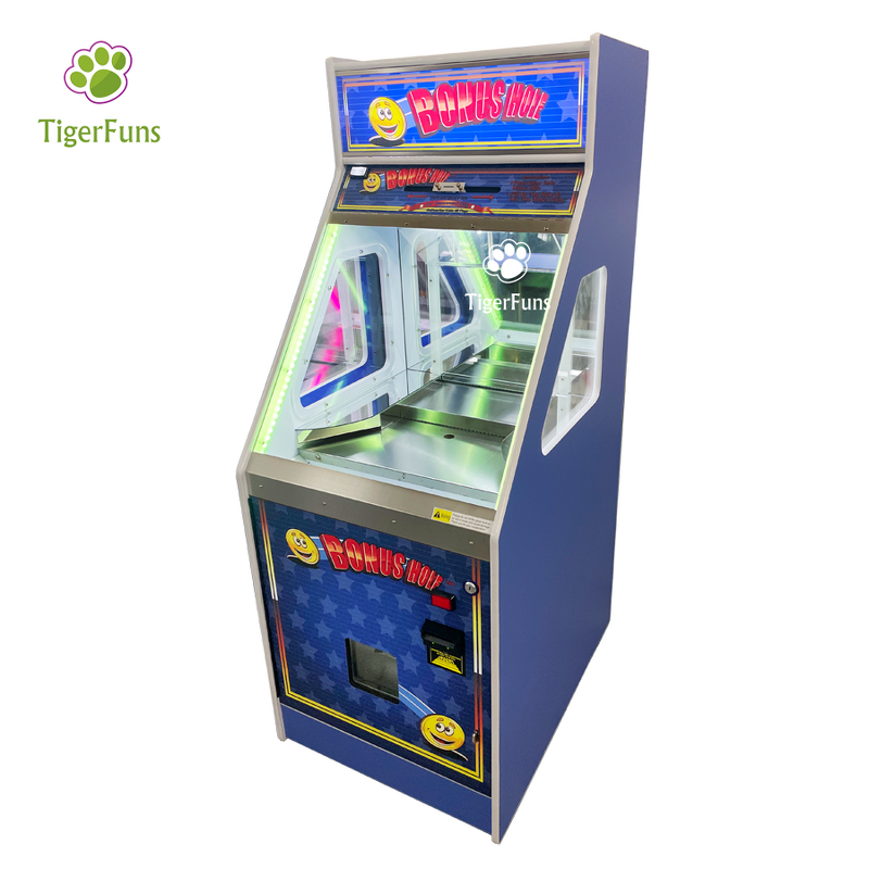 Coin Pusher Machine Manufacturer - Bonus Hole Front Door Opening