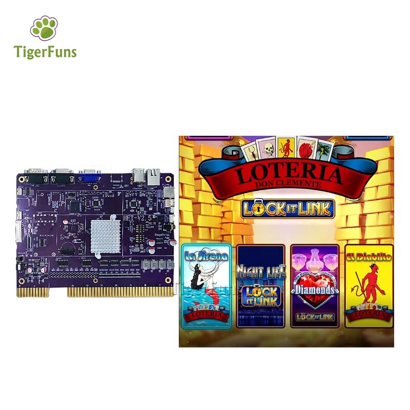 Arcade Game Cabinet Factory - Lock It Link Loteria 4in1