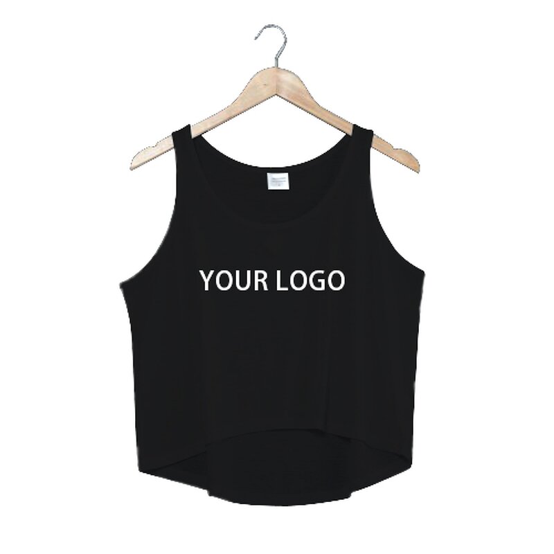 Crop Tank Top Factory - Heather Grey Sublimation Sleeveless