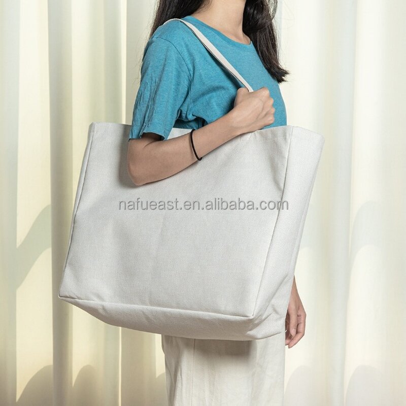 Canvas Tote Bag Manufacturer - Natural Linen for DTG Custom