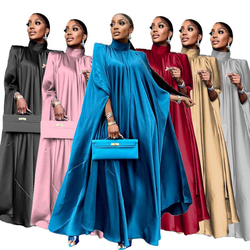 Polyester Abaya Factory - Elegant Bat Sleeves Gradient