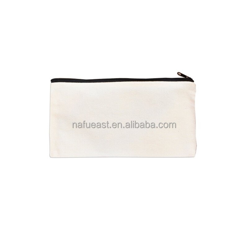 Canvas Zipper Bag Supplier - 21x12cm Blank Sublimation Dustproof