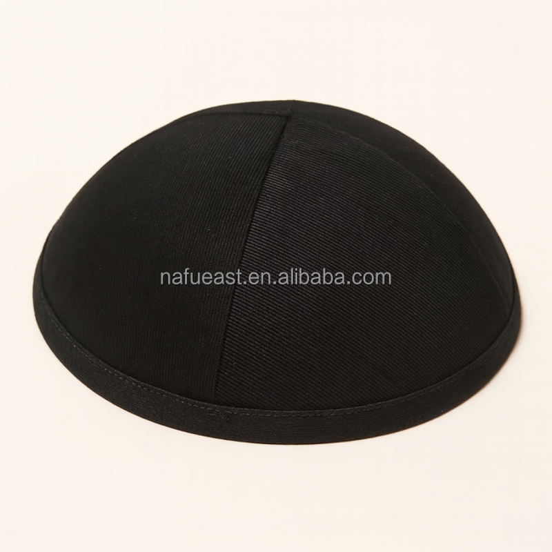 Satin Kippah Supplier - with Blue Edge Sublimation DTF