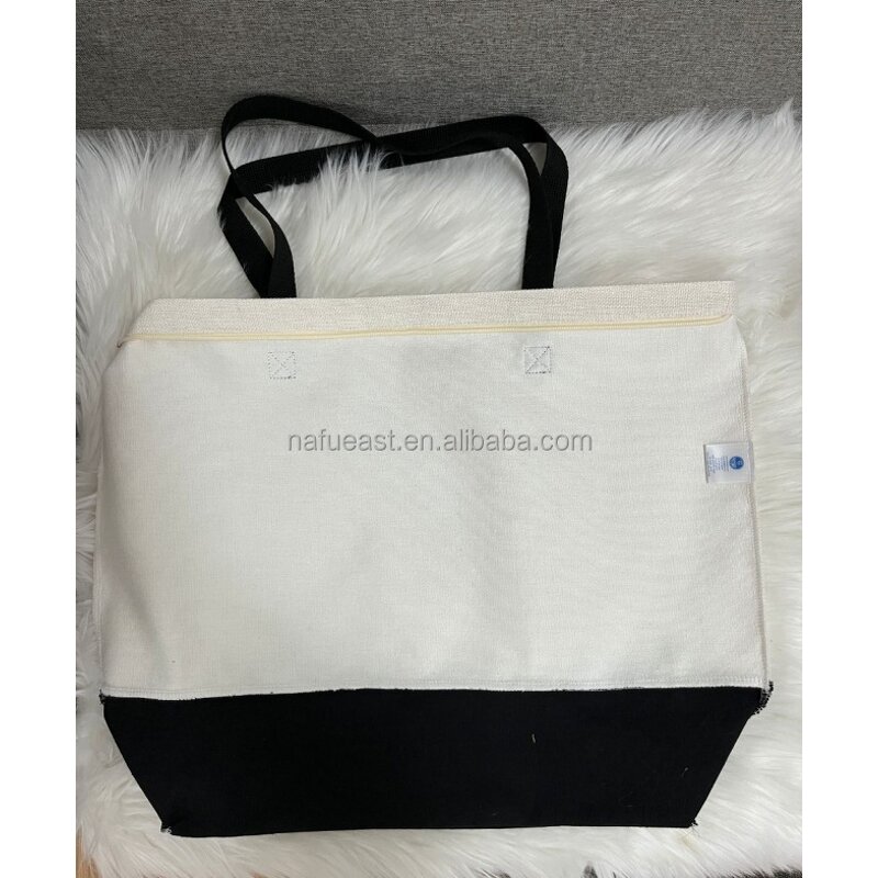 Canvas Tote Bag Factory - Sublimation with Black Bottom