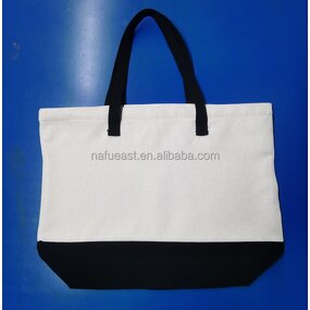 Canvas Tote Bag Factory - Sublimation with Black Bottom