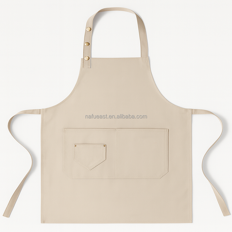 Adjustable Apron Factory - Bordeaux Triple Snap Café