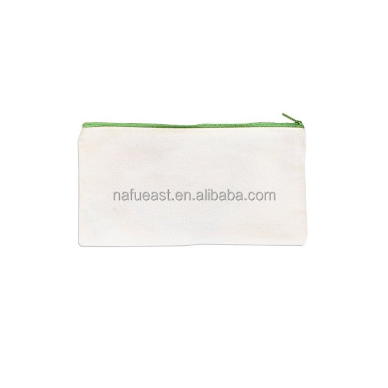 Canvas Zipper Bag Supplier - 21x12cm Blank Sublimation Dustproof