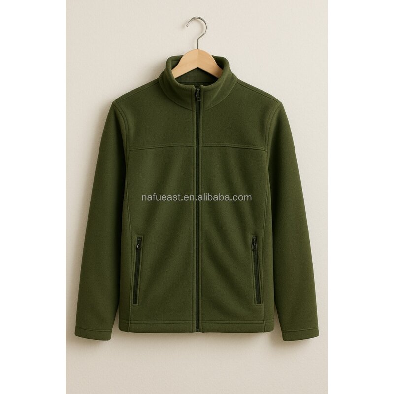 Fleece Jacket Manufacturer - Custom Logo Navy Blue Polyester