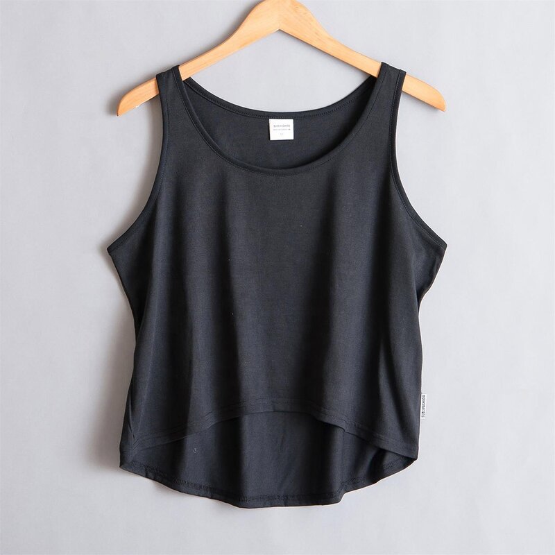 Crop Tank Top Factory - Heather Grey Sublimation Sleeveless