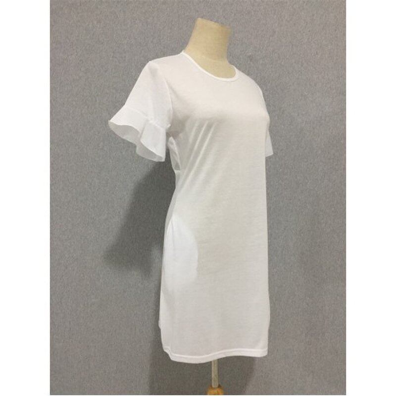 Sublimation Dress Supplier - White with 2 Pockets Ladies
