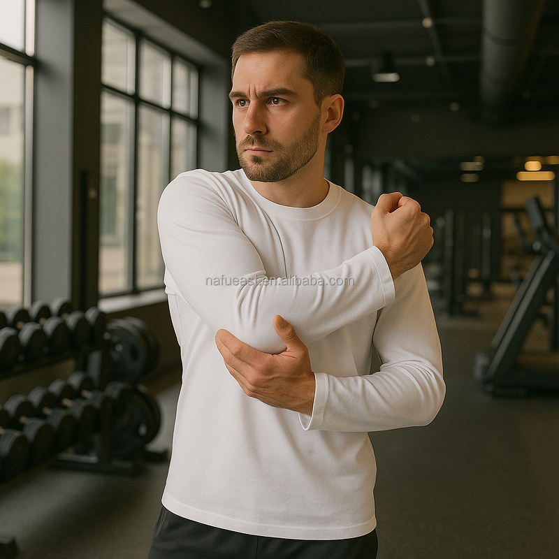 Men's T-Shirt Manufacturer - Gray Polyester Basic Wholesale