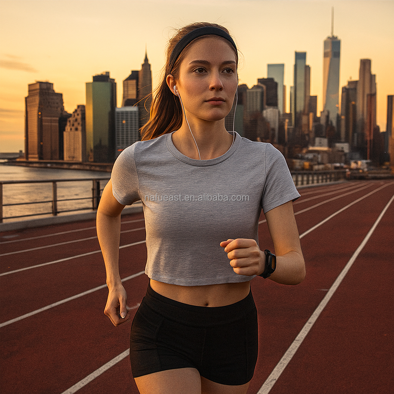 Crop Top Supplier - Hot Selling Polyester Workout Fitness