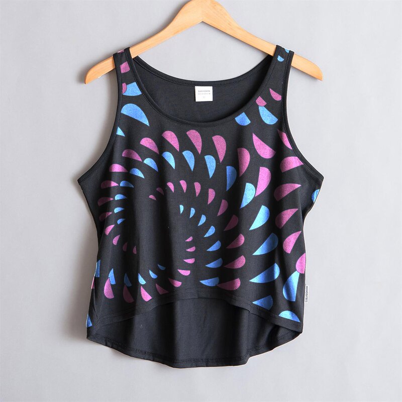 Crop Tank Top Factory - Heather Grey Sublimation Sleeveless