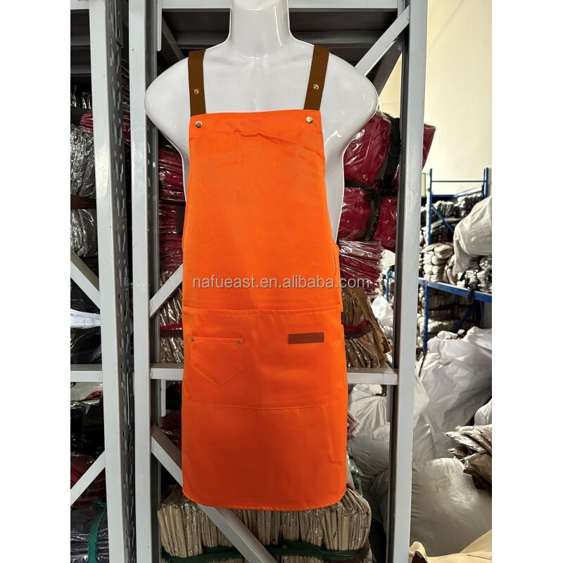 Cross Back Apron Manufacturer - Custom with Multi-Pockets