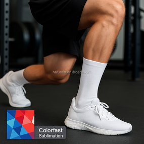 Crew Socks Supplier - Sublimation Blank White 39-44 EU