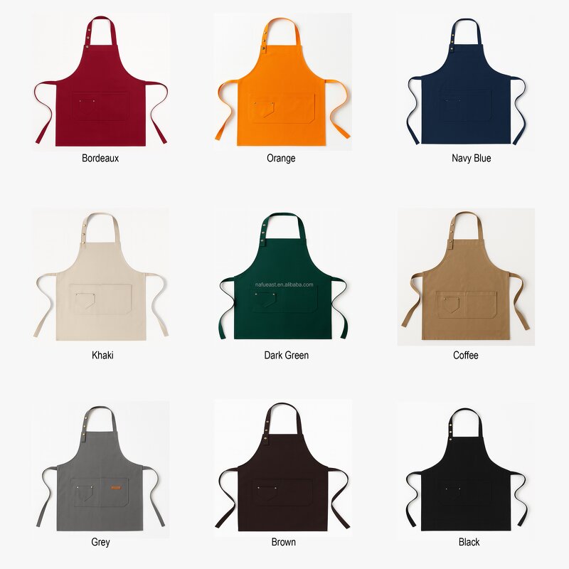 Adjustable Apron Supplier - Black Triple Snap Restaurant