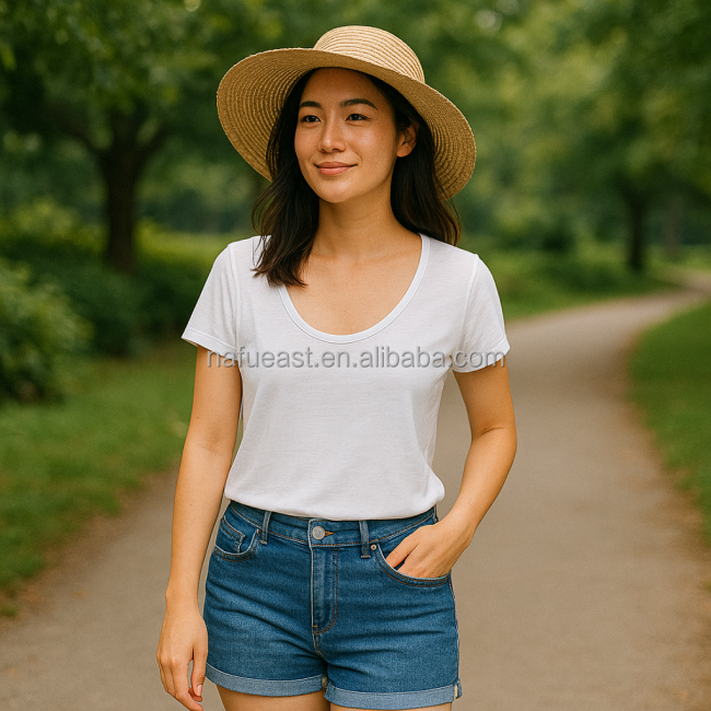 Crop Tops Supplier - Summer Polyester Cotton Sleeveless