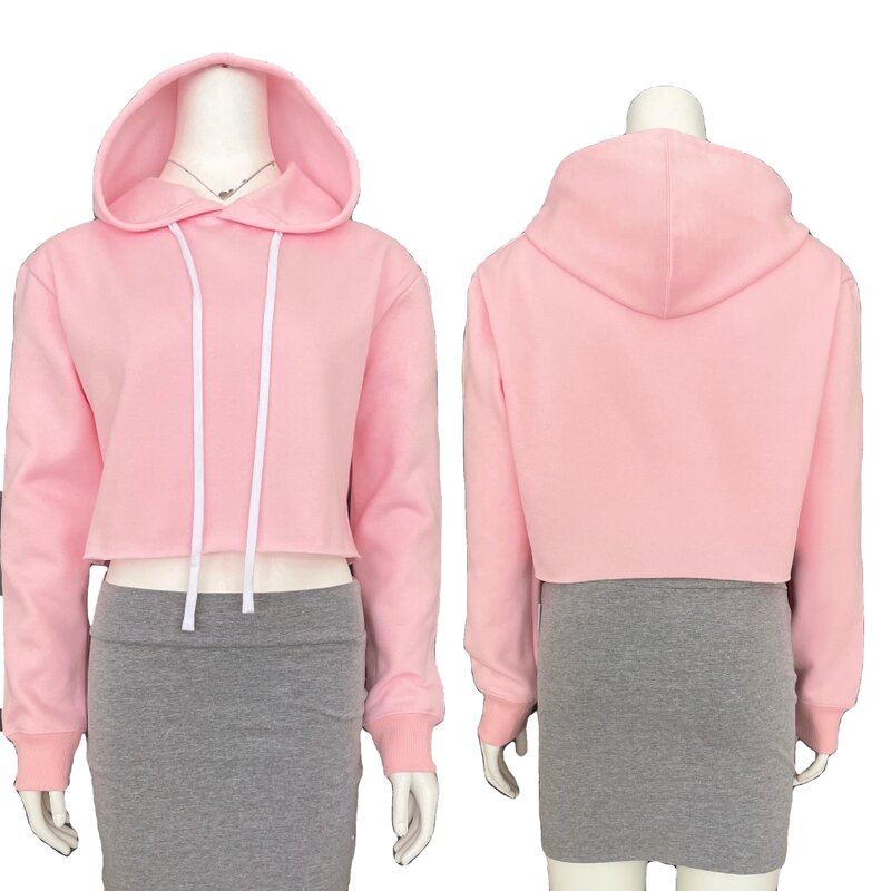 Crop Top Hoodie Supplier - Blank Ready Goods Drop Shipping