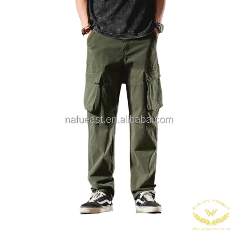 Cargo Pants Factory - Men's with Multi-Pockets Drawstring