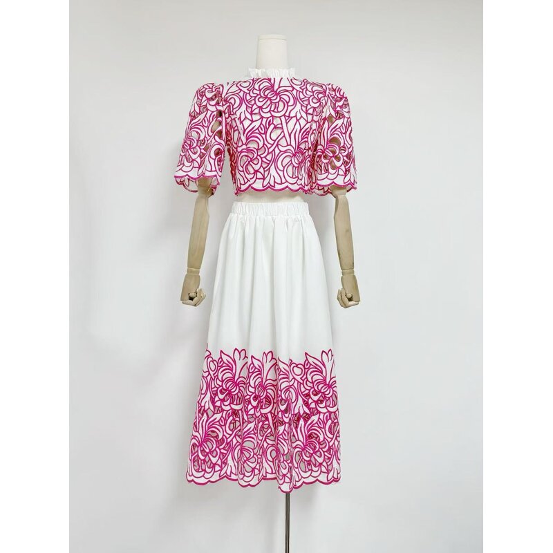 Spring Collection Dress Supplier - Large Skirt Puff Sleeve