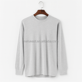 Men's T-Shirt Manufacturer - Gray Polyester Basic Wholesale