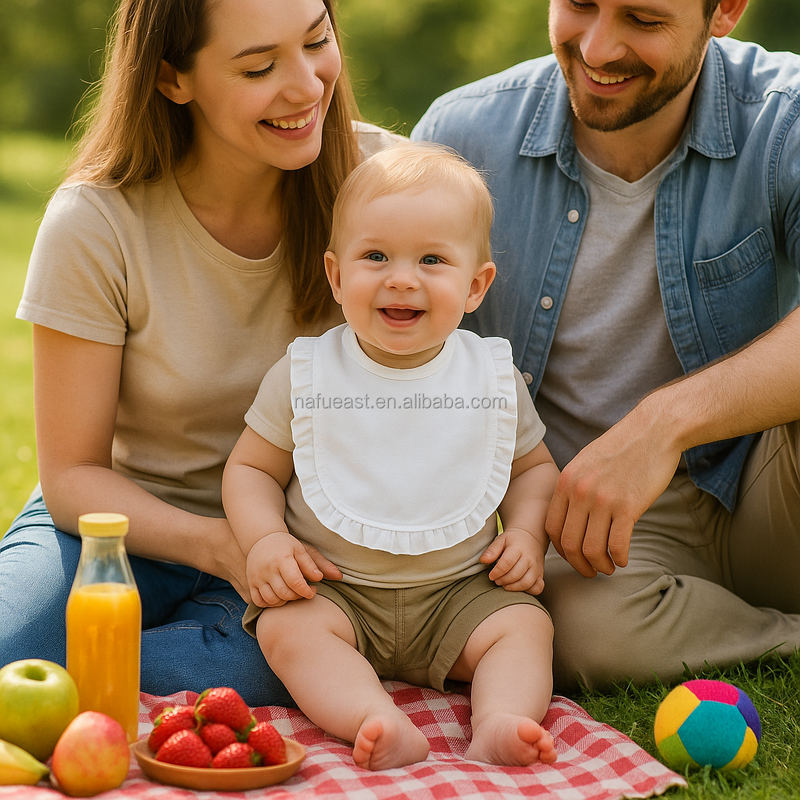 Ruffle Bib Supplier - Cotton Polyester for Sublimation DTF