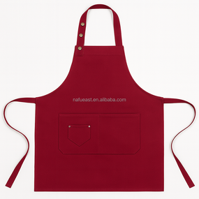 Adjustable Apron Manufacturer - Orange Triple Snap Restaurant