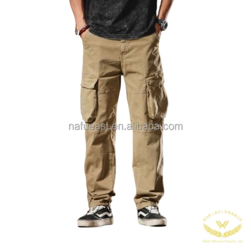 Cargo Pants Factory - Men's with Multi-Pockets Drawstring
