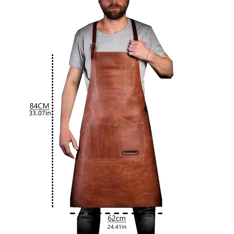 PU Apron Manufacturer - Custom Logo Neck Adjustable Barber BBQ Waterproof