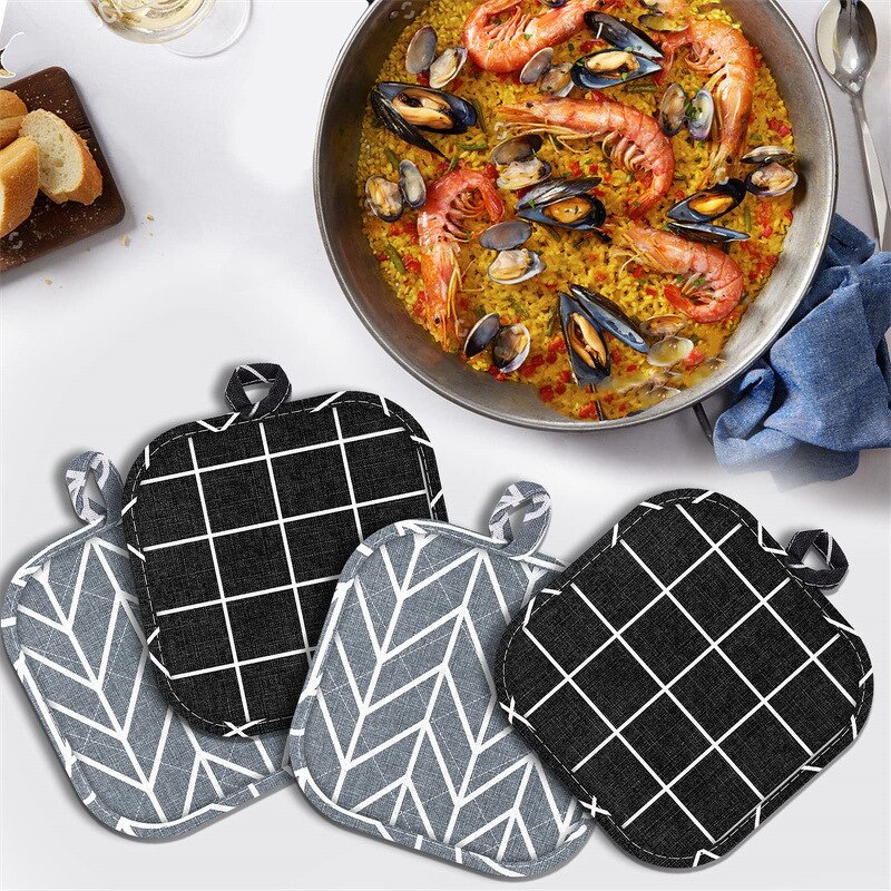 Oven Mitts Supplier - Polyester/cotton Heat Insulated Microwave Cake Shop Baking