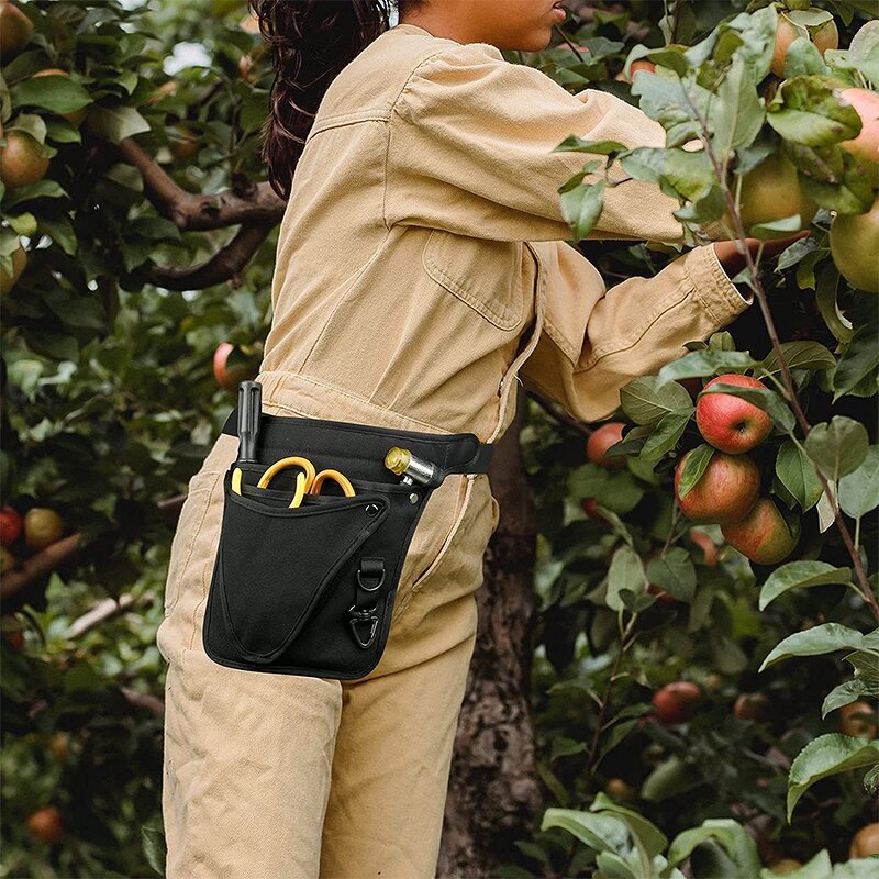 Oxford Waist Bag Apron Factory - Black Tool Waist for Men Women Adjustable Garden